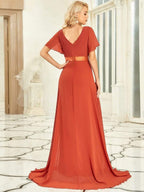 Miss | Jurk Dames Maxi Empire - Chiffon - Miss Madera
