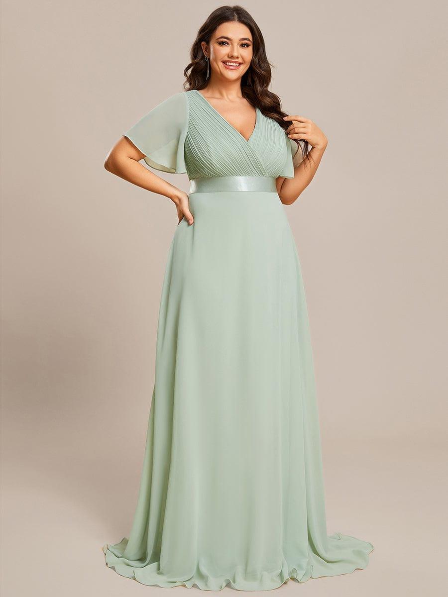Miss | Jurk Dames Maxi Empire - Chiffon - Miss Madera