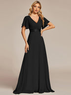 Miss | Jurk Dames Maxi Empire - Chiffon - Miss Madera