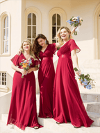 Miss | Jurk Dames Maxi Empire - Chiffon - Miss Madera