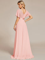 Miss | Jurk Dames Maxi Empire - Chiffon - Miss Madera
