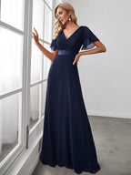 Miss | Jurk Dames Maxi Empire - Chiffon - Miss Madera
