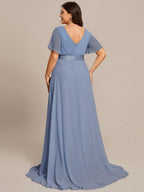Miss | Jurk Dames Maxi Empire - Chiffon - Miss Madera