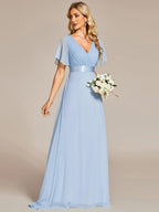 Miss | Jurk Dames Maxi Empire - Chiffon - Miss Madera