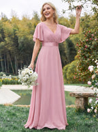 Miss | Jurk Dames Maxi Empire - Chiffon - Miss Madera
