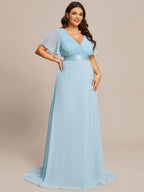Miss | Jurk Dames Maxi Empire - Chiffon - Miss Madera