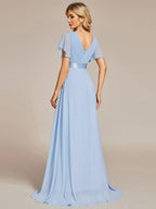Miss | Jurk Dames Maxi Empire - Chiffon - Miss Madera