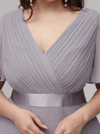 Miss | Jurk Dames Maxi Empire - Chiffon - Miss Madera