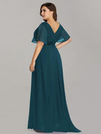 Miss | Jurk Dames Maxi Empire - Chiffon - Miss Madera