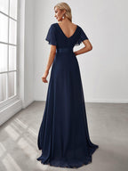Miss | Jurk Dames Maxi Empire - Chiffon - Miss Madera
