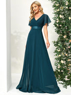 Miss | Jurk Dames Maxi Empire - Chiffon - Miss Madera