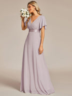 Miss | Jurk Dames Maxi Empire - Chiffon - Miss Madera