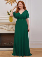 Miss | Jurk Dames Maxi Empire - Chiffon - Miss Madera