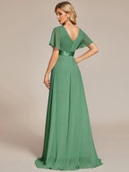 Miss | Jurk Dames Maxi Empire - Chiffon - Miss Madera