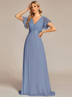 Miss | Jurk Dames Maxi Empire - Chiffon - Miss Madera