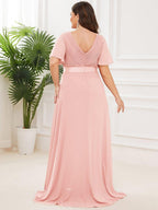 Miss | Jurk Dames Maxi Empire - Chiffon - Miss Madera