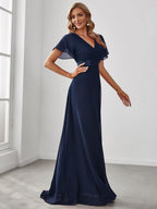Miss | Jurk Dames Maxi Empire - Chiffon - Miss Madera