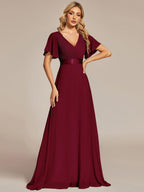 Miss | Jurk Dames Maxi Empire - Chiffon - Miss Madera