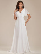 Miss | Jurk Dames Maxi Empire - Chiffon - Miss Madera