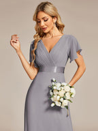Miss | Jurk Dames Maxi Empire - Chiffon - Miss Madera