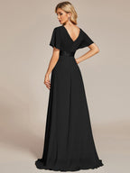 Miss | Jurk Dames Maxi Empire - Chiffon - Miss Madera
