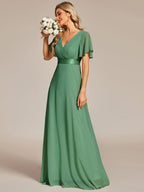 Miss | Jurk Dames Maxi Empire - Chiffon - Miss Madera