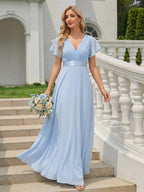 Miss | Jurk Dames Maxi Empire - Chiffon - Miss Madera