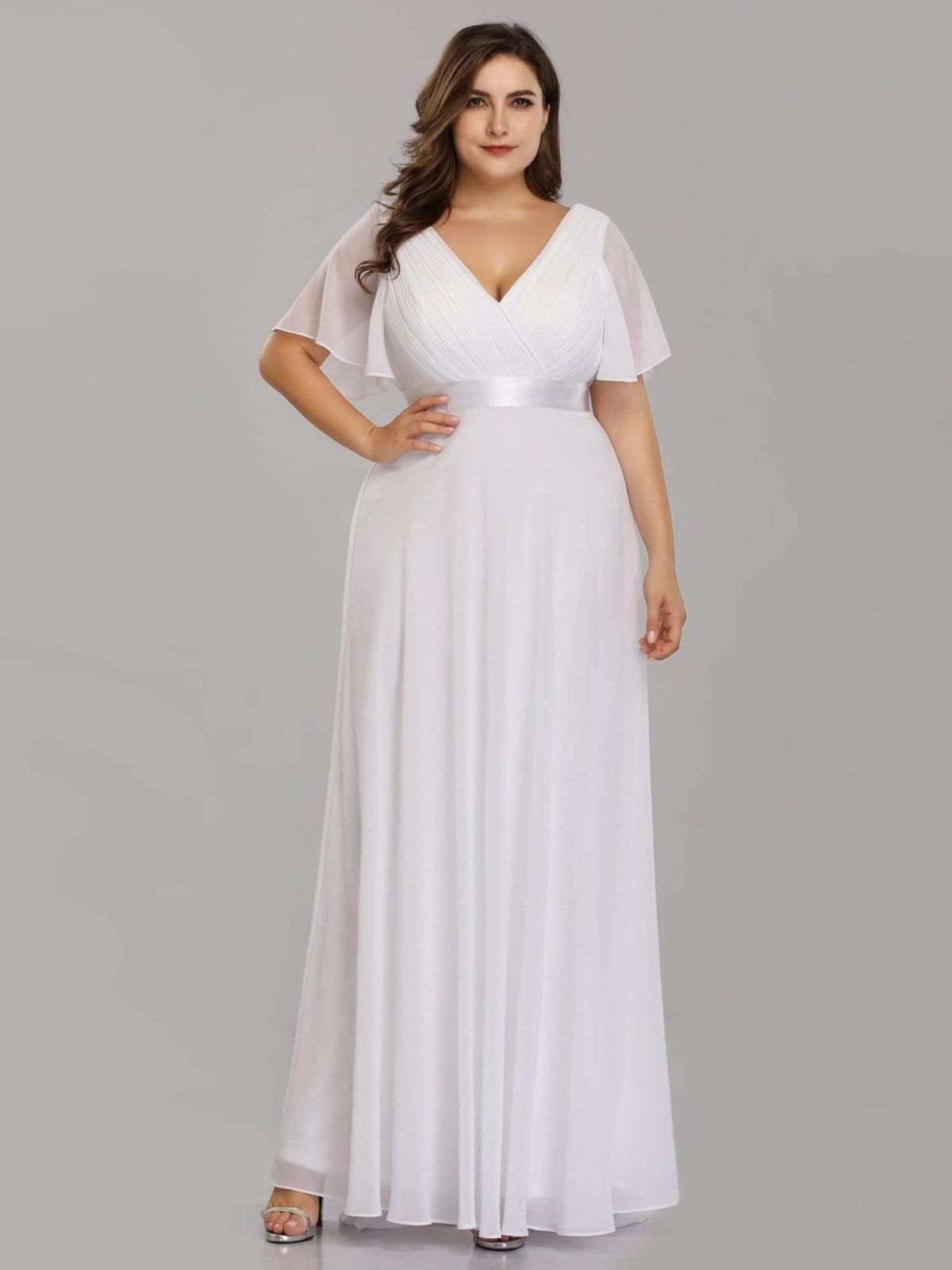 Miss | Jurk Dames Maxi Empire - Chiffon - Miss Madera