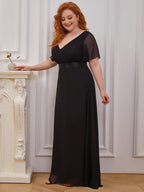 Miss | Jurk Dames Maxi Empire - Chiffon - Miss Madera