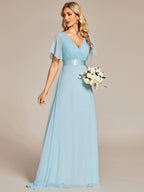 Miss | Jurk Dames Maxi Empire - Chiffon - Miss Madera