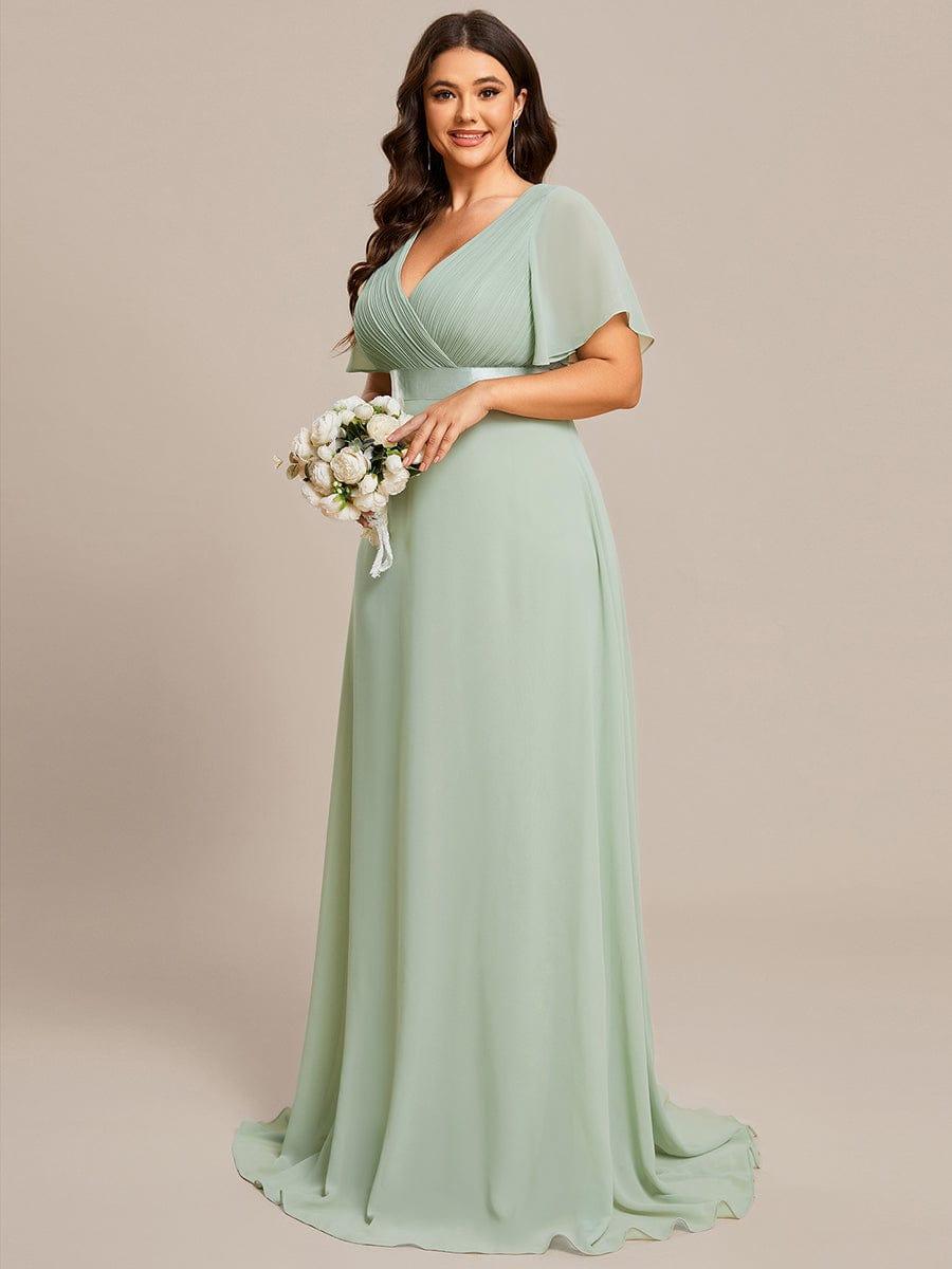 Miss | Jurk Dames Maxi Empire - Chiffon - Miss Madera