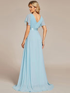 Miss | Jurk Dames Maxi Empire - Chiffon - Miss Madera