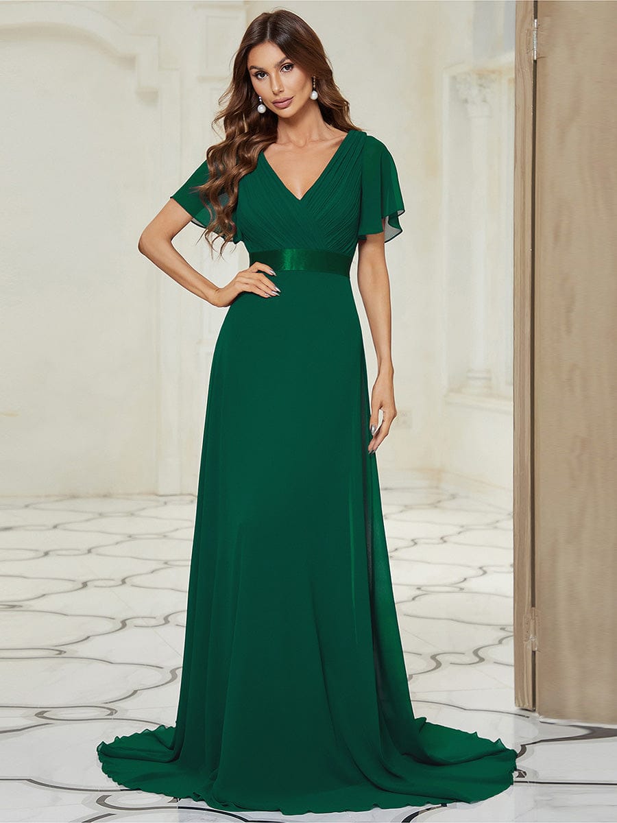 Miss | Jurk Dames Maxi Empire - Chiffon - Miss Madera