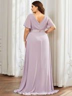 Miss | Jurk Dames Maxi Empire - Chiffon - Miss Madera