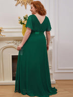 Miss | Jurk Dames Maxi Empire - Chiffon - Miss Madera