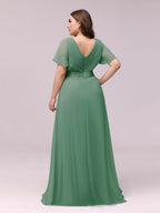 Miss | Jurk Dames Maxi Empire - Chiffon - Miss Madera