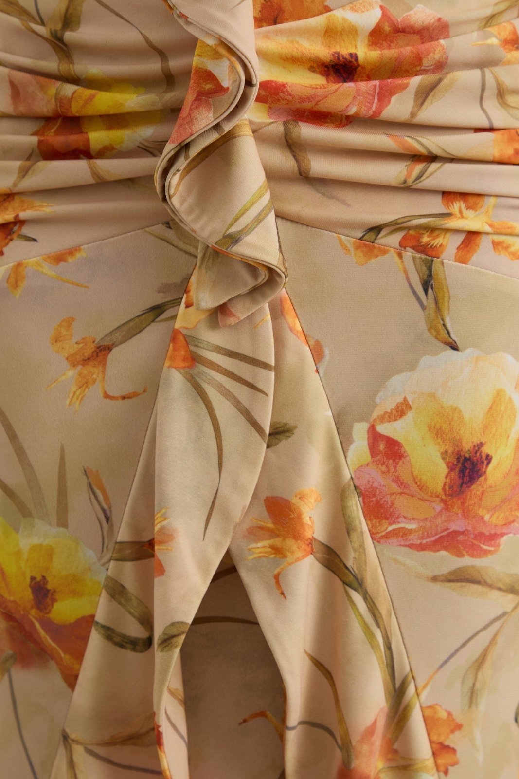 Miss | Jurk Dames Maxi Fishtail Bloemenprint - Polyester - Miss Madera MIS-ANJFNY