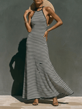 Miss | Jurk Dames Maxi Gestreept - Stretch - Miss Madera MIS-980D8F