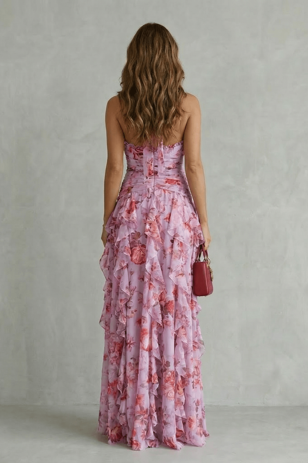 Miss | Jurk Dames Maxi Halter Bloemenprint - Viscose - Miss Madera MIS-4ZJH51