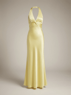 Miss | Jurk Dames Maxi Halter Elegant Zomer - Satijn - Miss Madera MIS-H14KIS