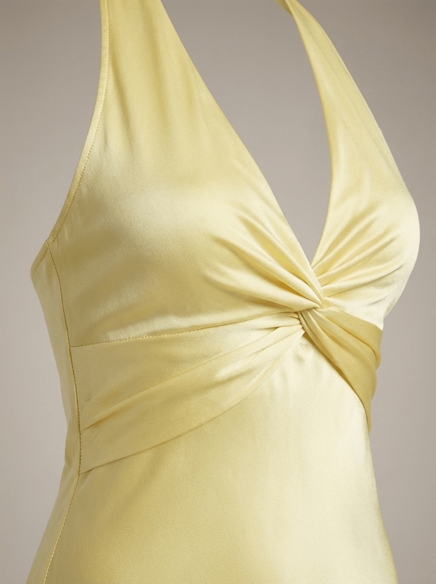 Miss | Jurk Dames Maxi Halter Elegant Zomer - Satijn - Miss Madera MIS-H14KIS