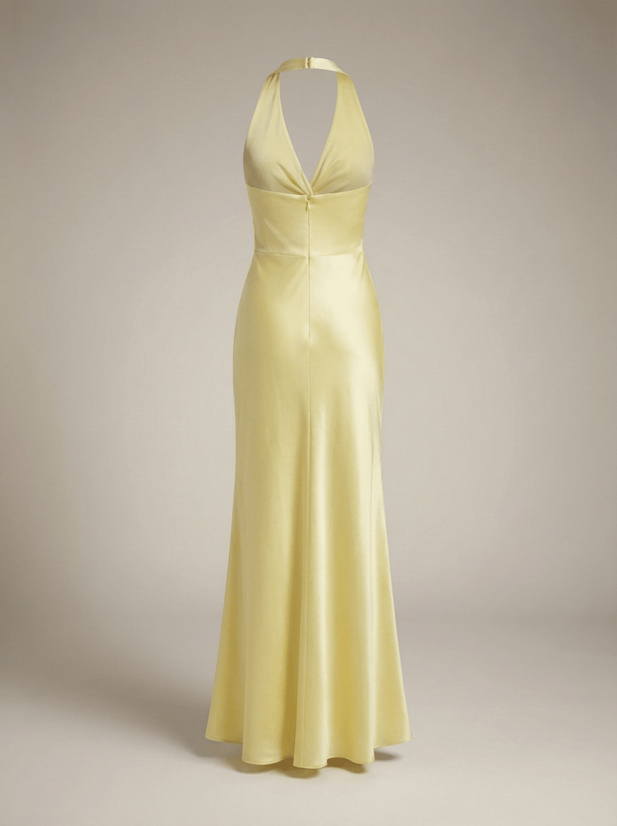 Miss | Jurk Dames Maxi Halter Elegant Zomer - Satijn - Miss Madera MIS-H14KIS