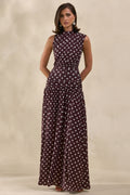 Miss | Jurk Dames Maxi High-Neck Avond - Stretch Jersey - Miss Madera MIS-EEXS40