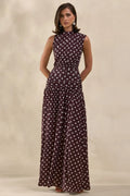 Miss | Jurk Dames Maxi High-Neck Avond - Stretch Jersey - Miss Madera MIS-EEXS40