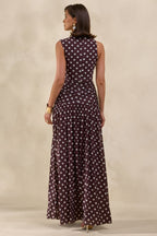 Miss | Jurk Dames Maxi High-Neck Avond - Stretch Jersey - Miss Madera MIS-RF9CUR