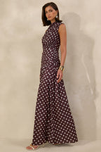 Miss | Jurk Dames Maxi High-Neck Avond - Stretch Jersey - Miss Madera MIS-EEXS40