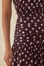 Miss | Jurk Dames Maxi High-Neck Avond - Stretch Jersey - Miss Madera MIS-RF9CUR