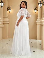 Miss | Jurk Dames Maxi Korte Mouw Pailletten - Tule - Miss Madera