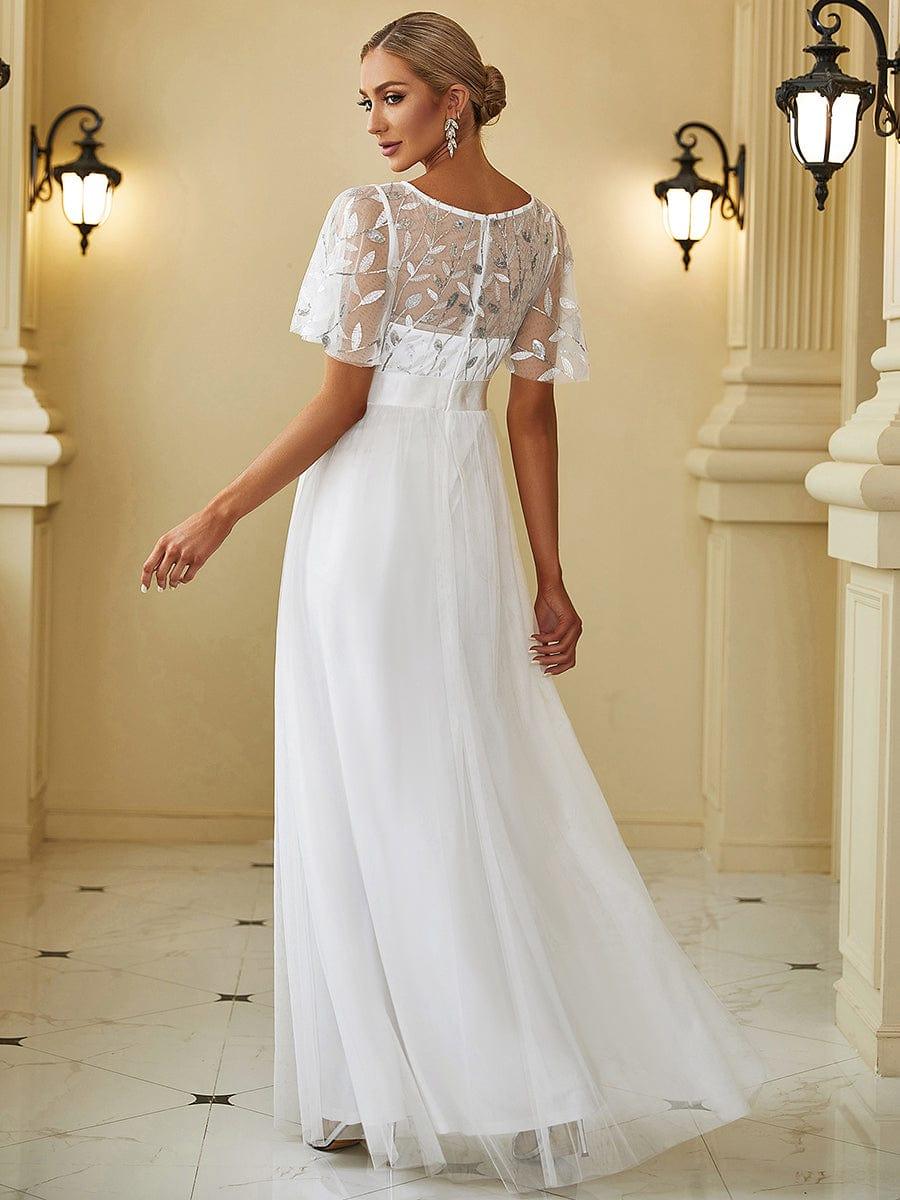 Miss | Jurk Dames Maxi Korte Mouw Pailletten - Tule - Miss Madera