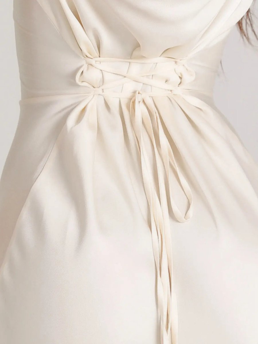Miss | Jurk Dames Maxi Lange Mouw Getailleerd - Chiffon - Miss Madera MIS-CVWMAL